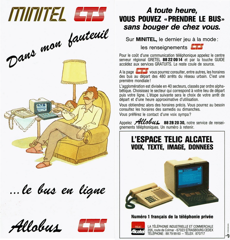 Les Services Minitel: Les BUS CTS à Strasbourg